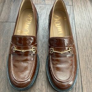 Sam Edelman Brown Patent Leather Loafers